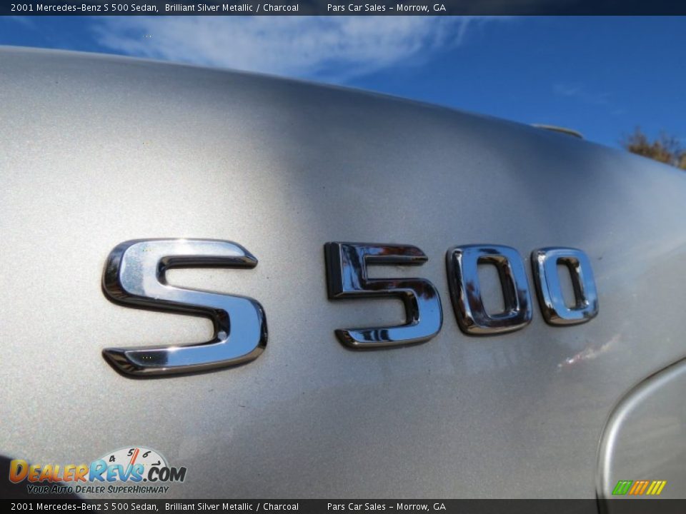 2001 Mercedes-Benz S 500 Sedan Brilliant Silver Metallic / Charcoal Photo #12