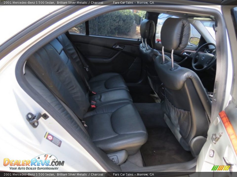 2001 Mercedes-Benz S 500 Sedan Brilliant Silver Metallic / Charcoal Photo #13