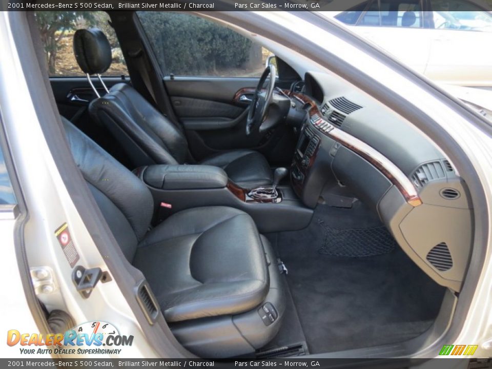 2001 Mercedes-Benz S 500 Sedan Brilliant Silver Metallic / Charcoal Photo #14