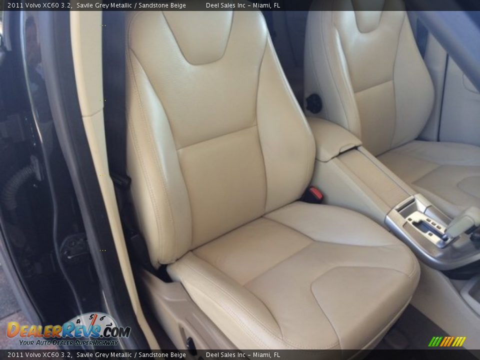 2011 Volvo XC60 3.2 Savile Grey Metallic / Sandstone Beige Photo #9