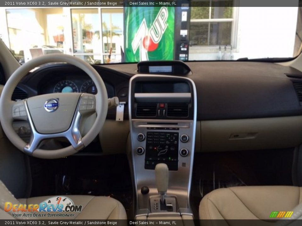 2011 Volvo XC60 3.2 Savile Grey Metallic / Sandstone Beige Photo #11