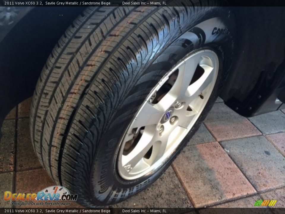 2011 Volvo XC60 3.2 Savile Grey Metallic / Sandstone Beige Photo #12