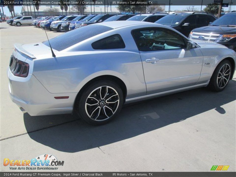 2014 Ford Mustang GT Premium Coupe Ingot Silver / Charcoal Black Photo #5