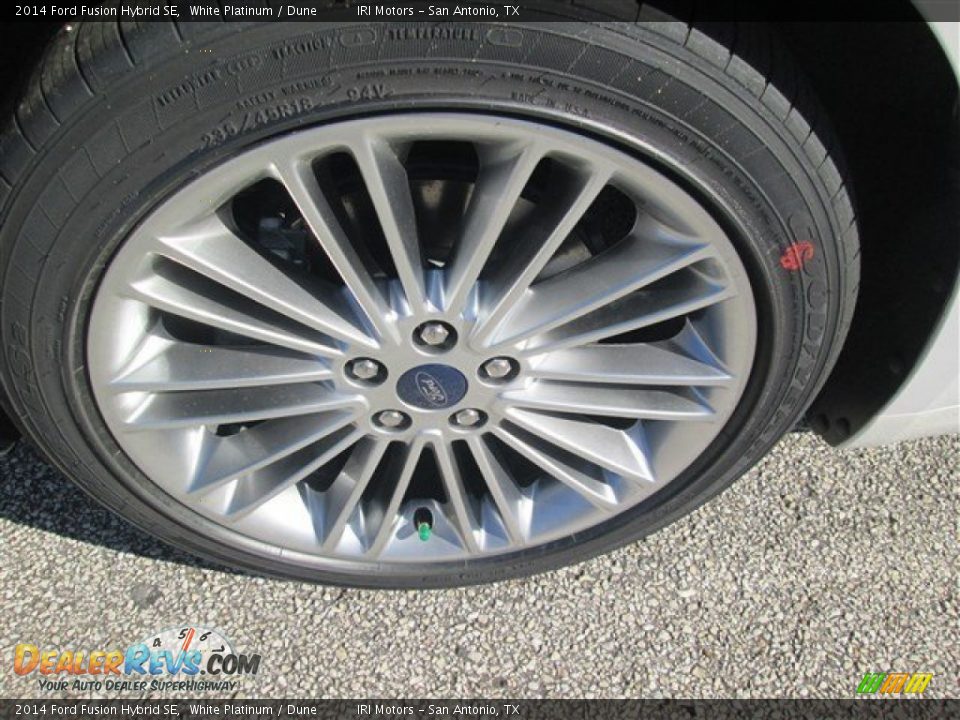2014 Ford Fusion Hybrid SE White Platinum / Dune Photo #2