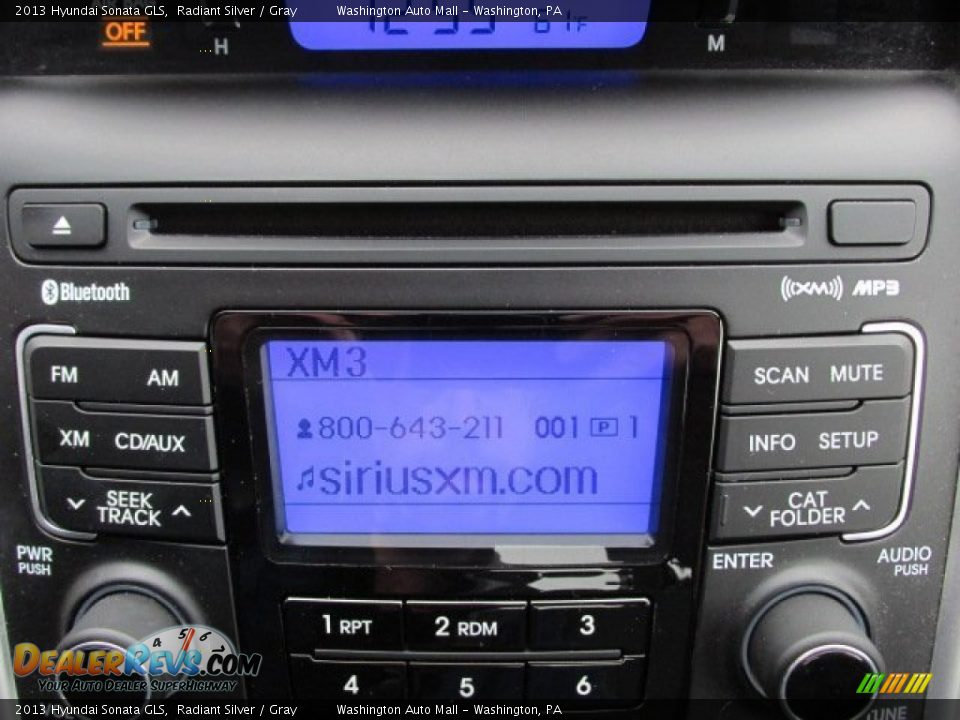 2013 Hyundai Sonata GLS Radiant Silver / Gray Photo #17