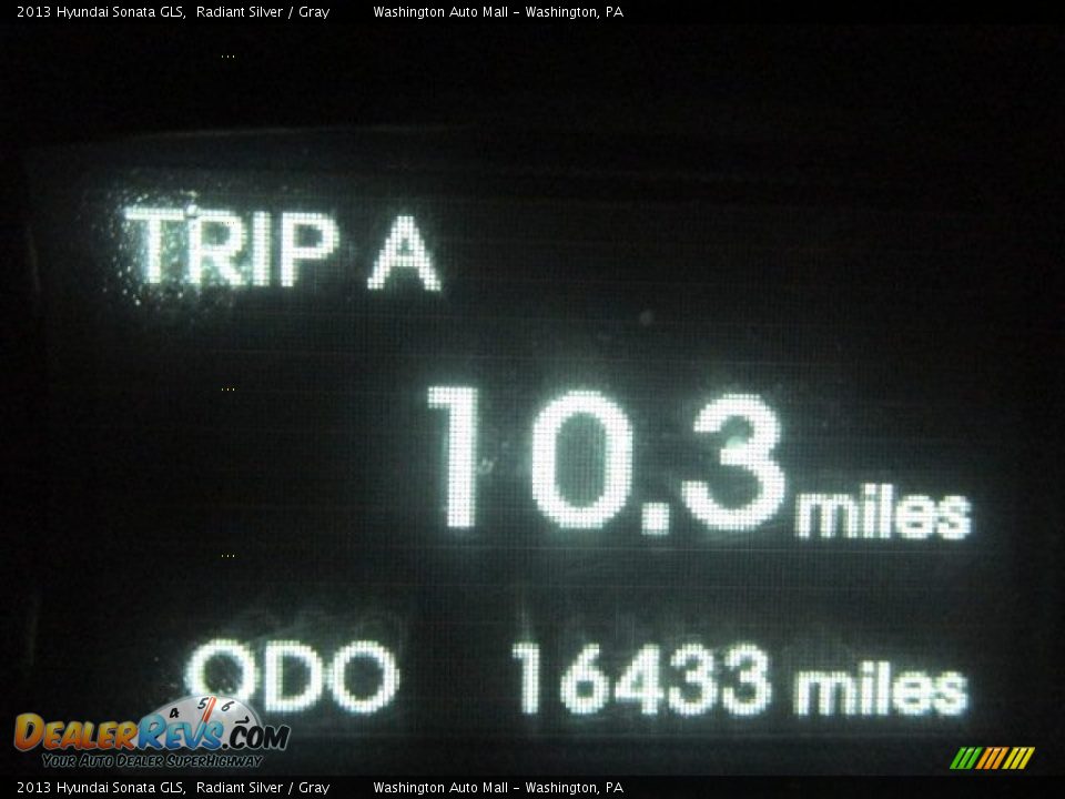 2013 Hyundai Sonata GLS Radiant Silver / Gray Photo #20