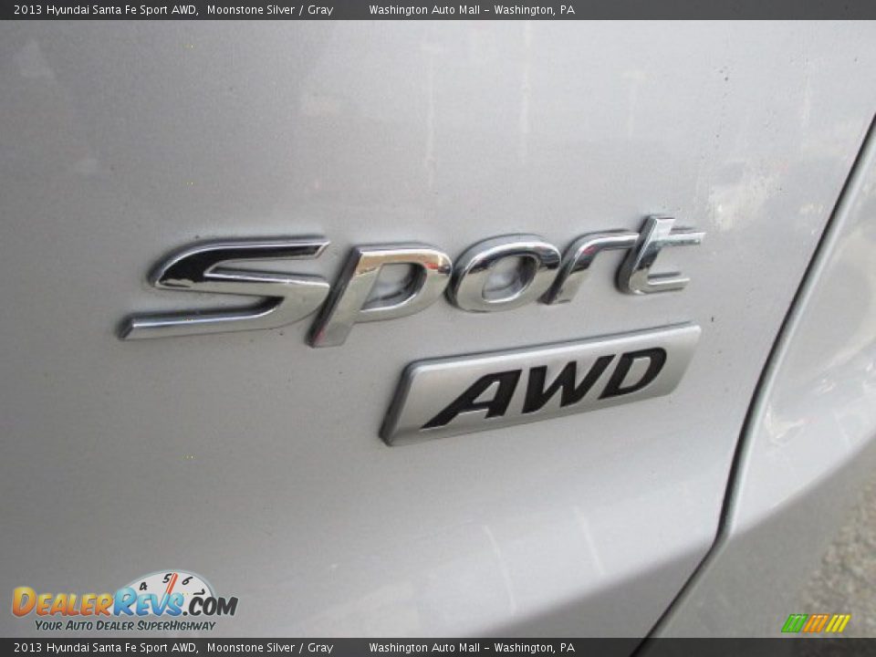 2013 Hyundai Santa Fe Sport AWD Moonstone Silver / Gray Photo #9