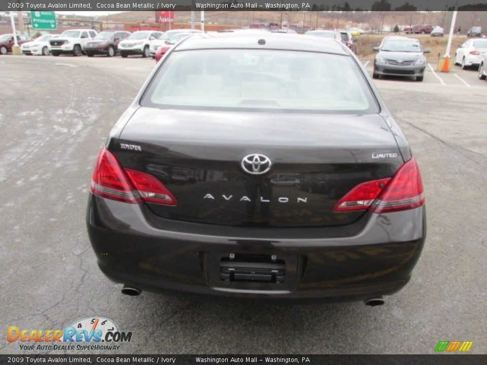 2009 Toyota Avalon Limited Cocoa Bean Metallic / Ivory Photo #9