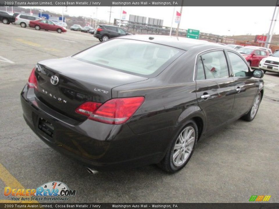 2009 Toyota Avalon Limited Cocoa Bean Metallic / Ivory Photo #10
