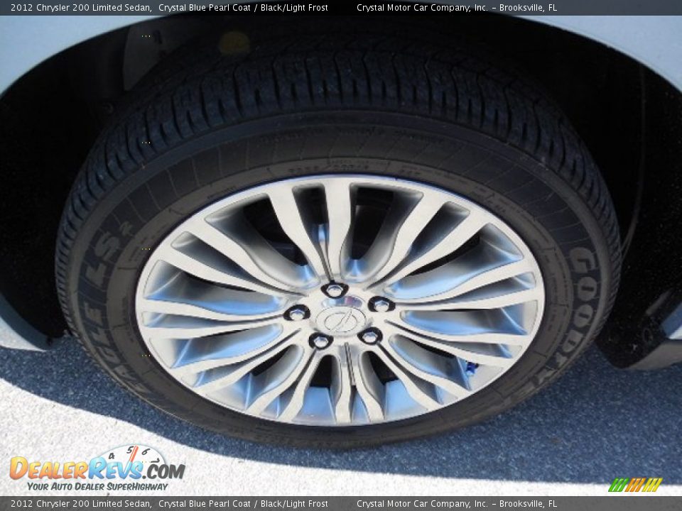 2012 Chrysler 200 Limited Sedan Crystal Blue Pearl Coat / Black/Light Frost Photo #14