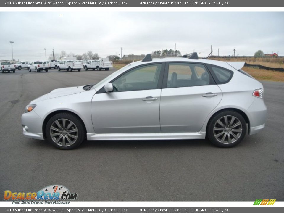 2010 Subaru Impreza WRX Wagon Spark Silver Metallic / Carbon Black Photo #3