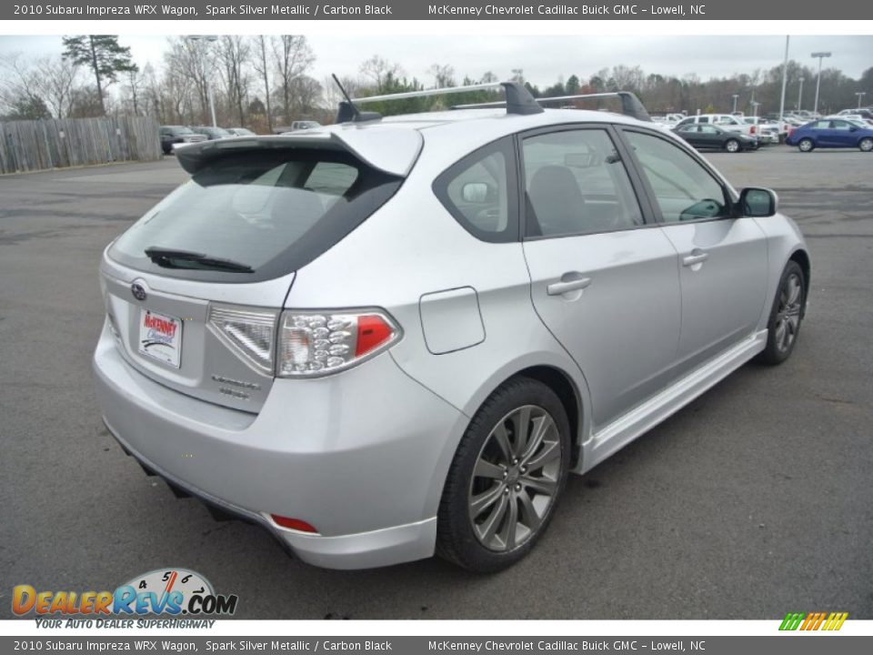 2010 Subaru Impreza WRX Wagon Spark Silver Metallic / Carbon Black Photo #5