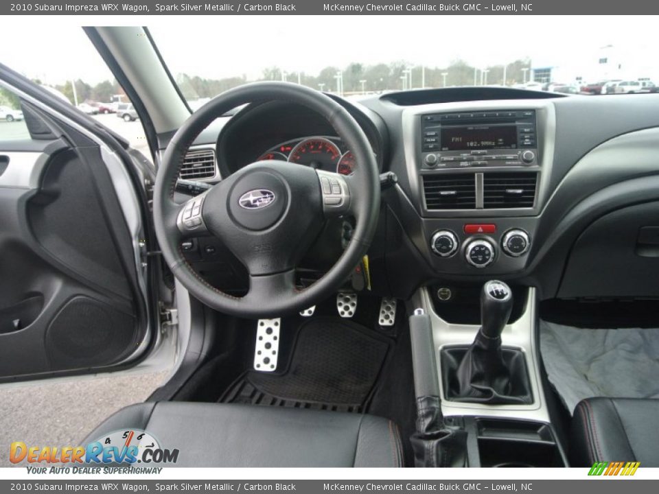 2010 Subaru Impreza WRX Wagon Spark Silver Metallic / Carbon Black Photo #17