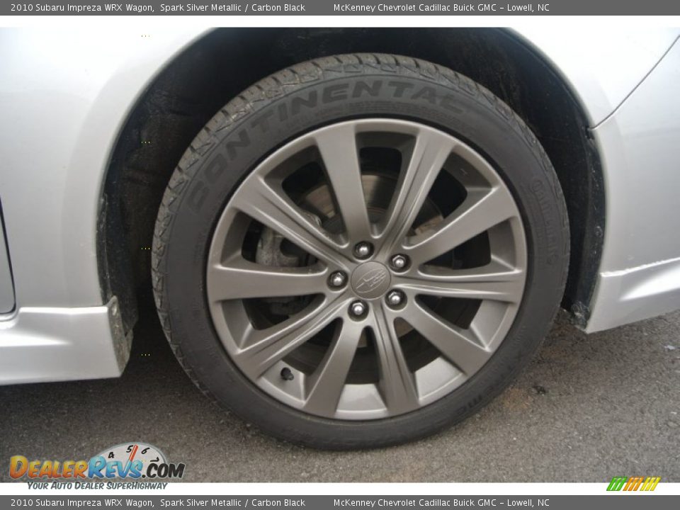 2010 Subaru Impreza WRX Wagon Spark Silver Metallic / Carbon Black Photo #22