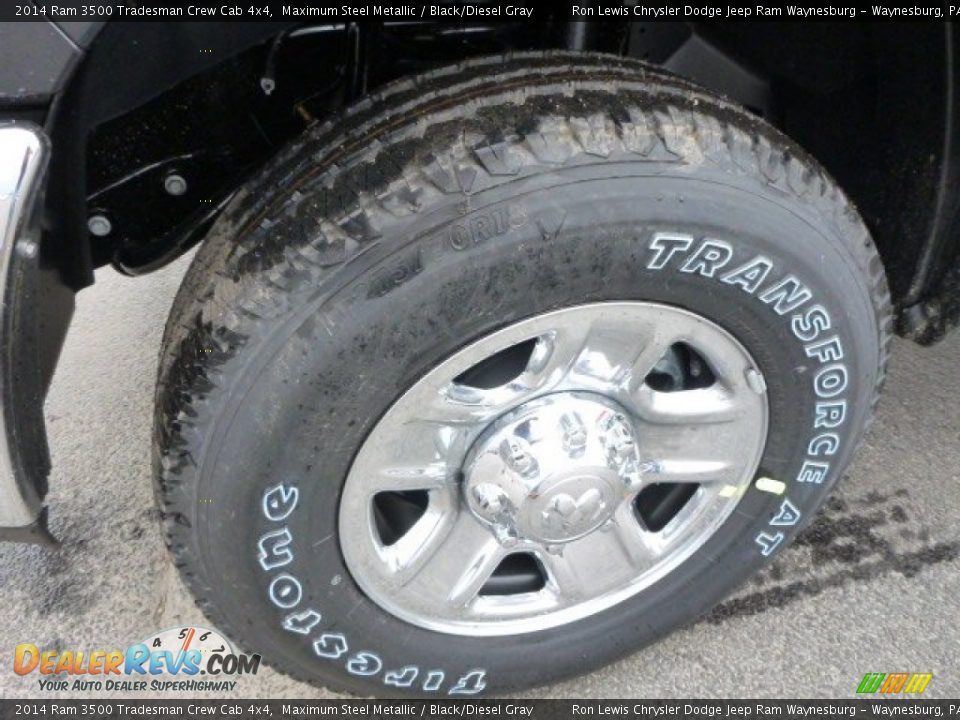 2014 Ram 3500 Tradesman Crew Cab 4x4 Maximum Steel Metallic / Black/Diesel Gray Photo #12