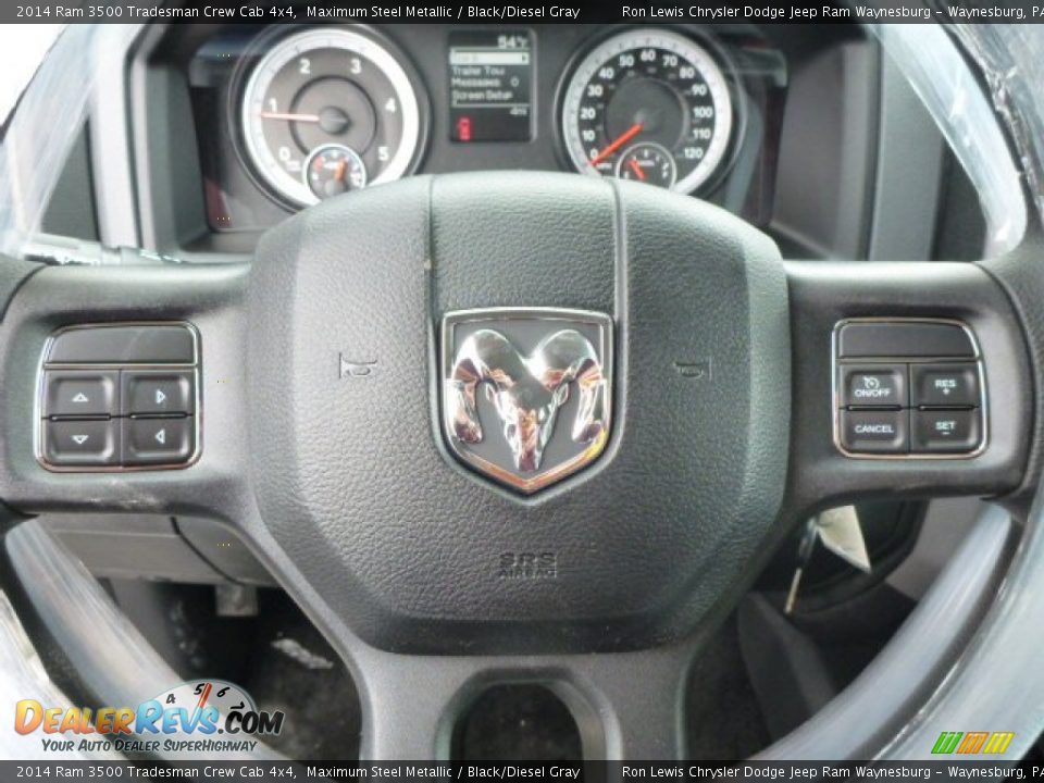 2014 Ram 3500 Tradesman Crew Cab 4x4 Maximum Steel Metallic / Black/Diesel Gray Photo #18