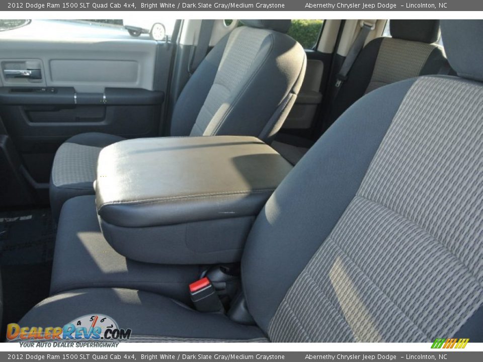 2012 Dodge Ram 1500 SLT Quad Cab 4x4 Bright White / Dark Slate Gray/Medium Graystone Photo #9