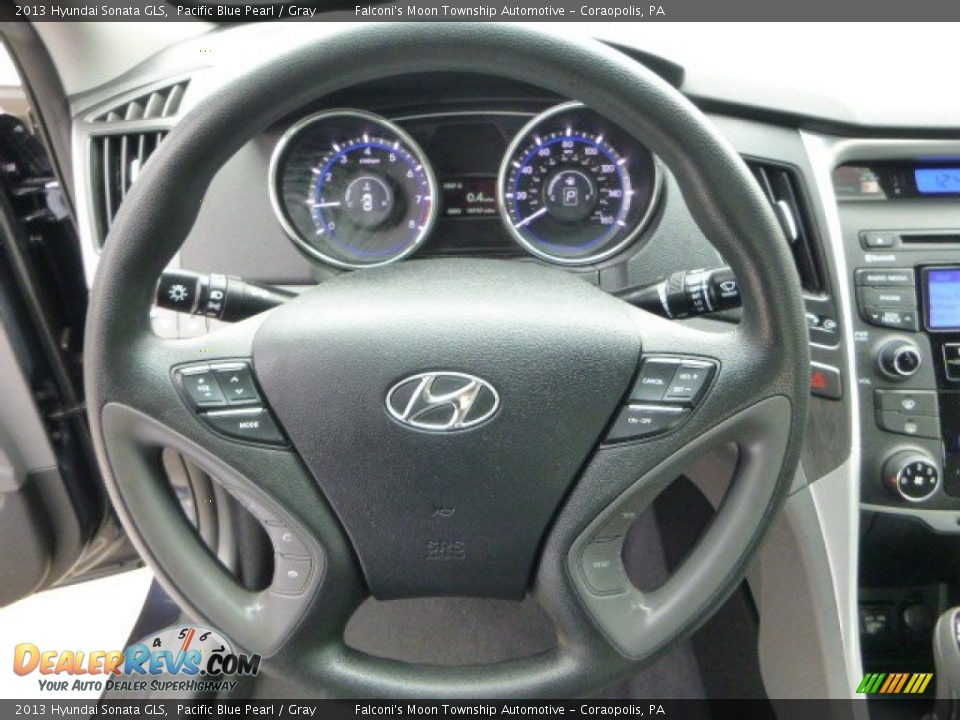 2013 Hyundai Sonata GLS Pacific Blue Pearl / Gray Photo #22