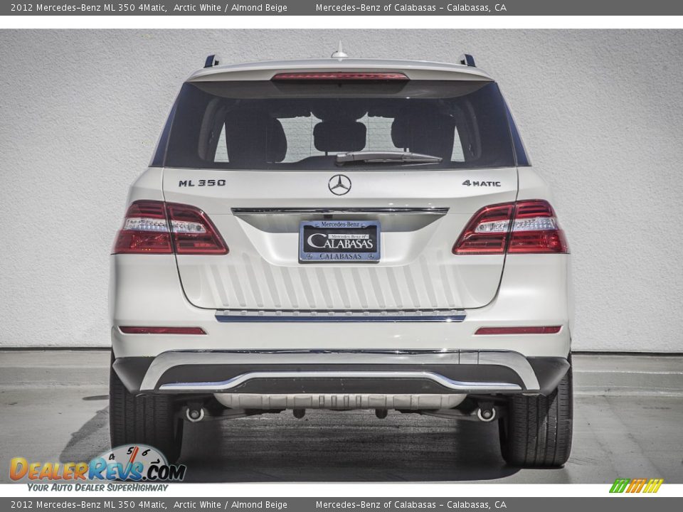 2012 Mercedes-Benz ML 350 4Matic Arctic White / Almond Beige Photo #3