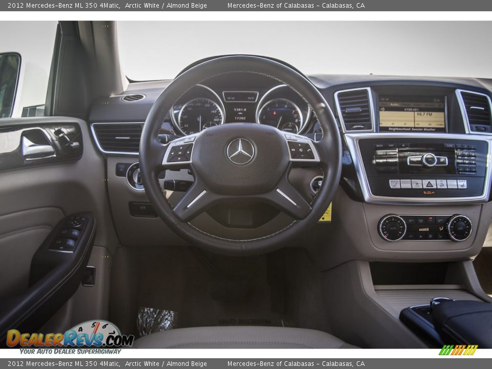 2012 Mercedes-Benz ML 350 4Matic Arctic White / Almond Beige Photo #4