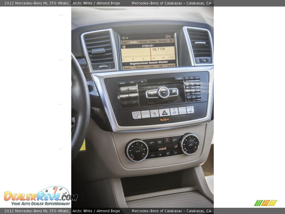 2012 Mercedes-Benz ML 350 4Matic Arctic White / Almond Beige Photo #5