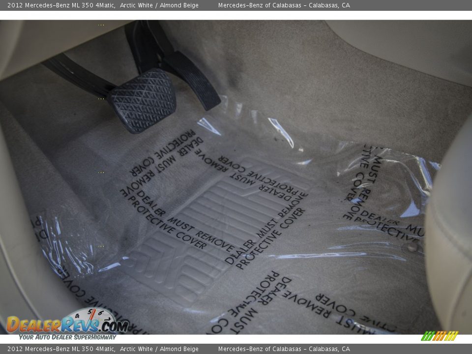 2012 Mercedes-Benz ML 350 4Matic Arctic White / Almond Beige Photo #6