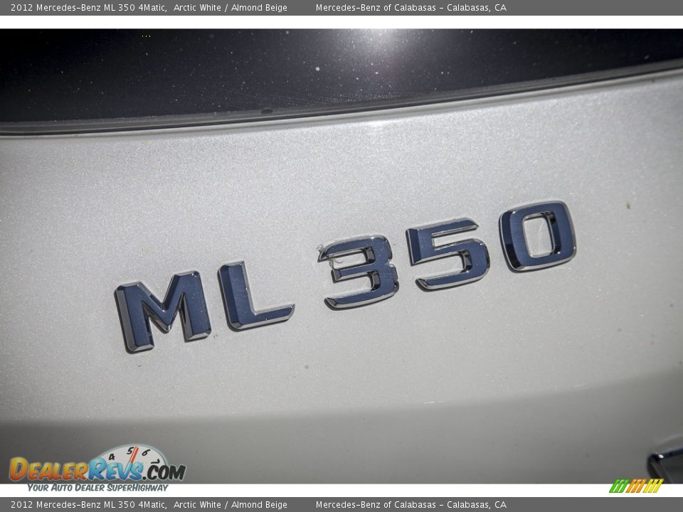 2012 Mercedes-Benz ML 350 4Matic Arctic White / Almond Beige Photo #7