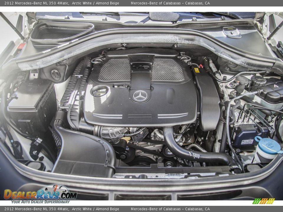 2012 Mercedes-Benz ML 350 4Matic Arctic White / Almond Beige Photo #9