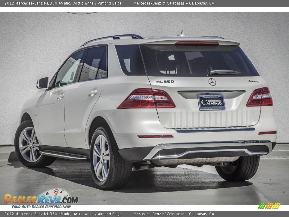 2012 Mercedes-Benz ML 350 4Matic Arctic White / Almond Beige Photo #11
