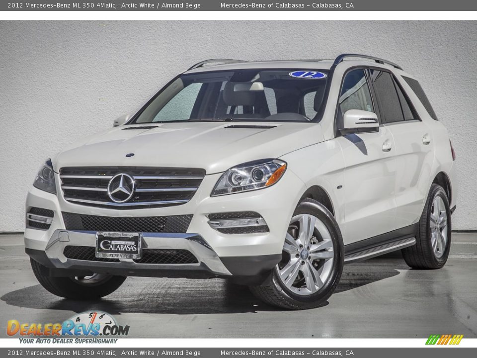 2012 Mercedes-Benz ML 350 4Matic Arctic White / Almond Beige Photo #13