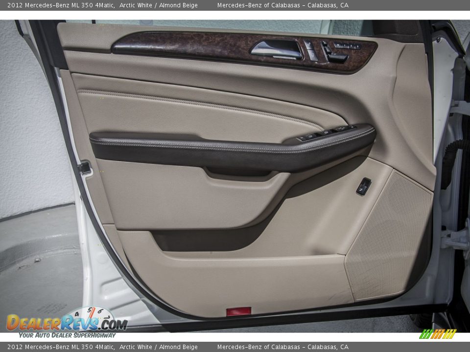 2012 Mercedes-Benz ML 350 4Matic Arctic White / Almond Beige Photo #19