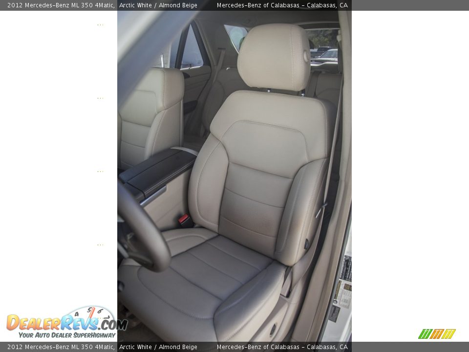 2012 Mercedes-Benz ML 350 4Matic Arctic White / Almond Beige Photo #21