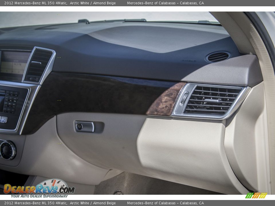 2012 Mercedes-Benz ML 350 4Matic Arctic White / Almond Beige Photo #22