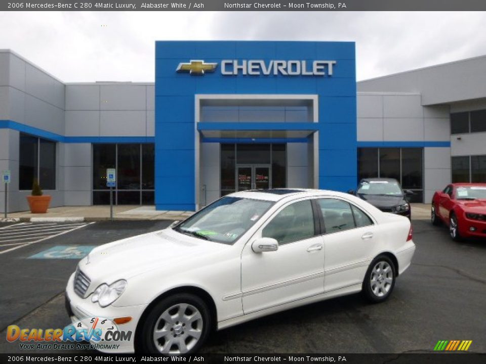 2006 Mercedes-Benz C 280 4Matic Luxury Alabaster White / Ash Photo #1
