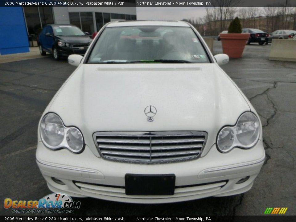 2006 Mercedes-Benz C 280 4Matic Luxury Alabaster White / Ash Photo #8