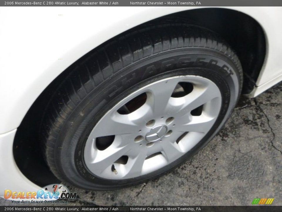 2006 Mercedes-Benz C 280 4Matic Luxury Alabaster White / Ash Photo #9