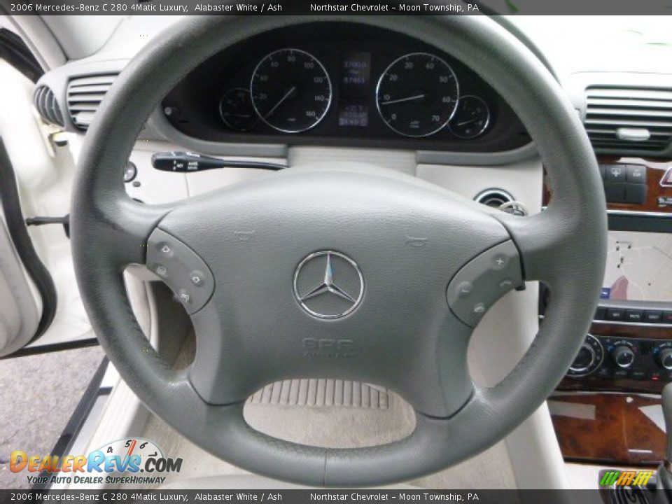 2006 Mercedes-Benz C 280 4Matic Luxury Steering Wheel Photo #17