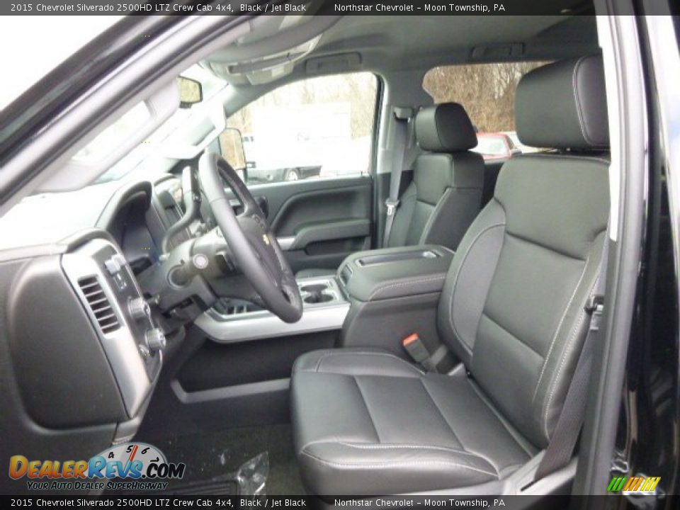 2015 Chevrolet Silverado 2500HD LTZ Crew Cab 4x4 Black / Jet Black Photo #10
