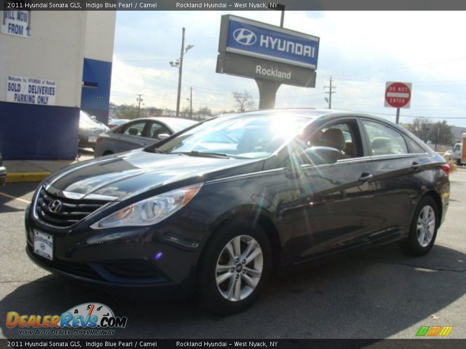2011 Hyundai Sonata GLS Indigo Blue Pearl / Camel Photo #1