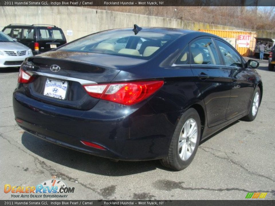2011 Hyundai Sonata GLS Indigo Blue Pearl / Camel Photo #4