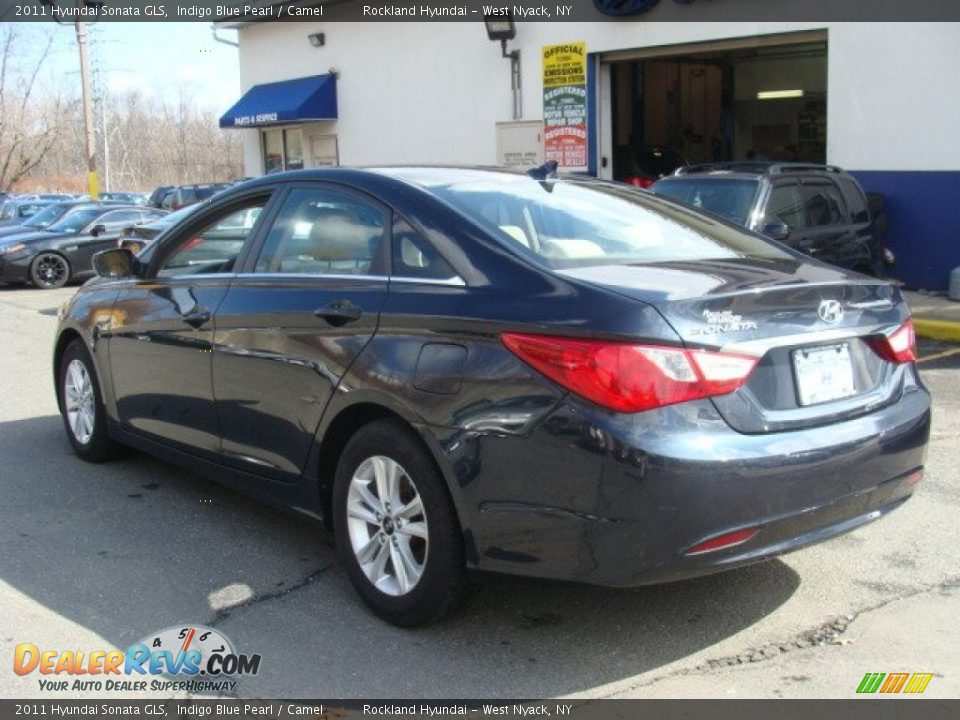 2011 Hyundai Sonata GLS Indigo Blue Pearl / Camel Photo #6