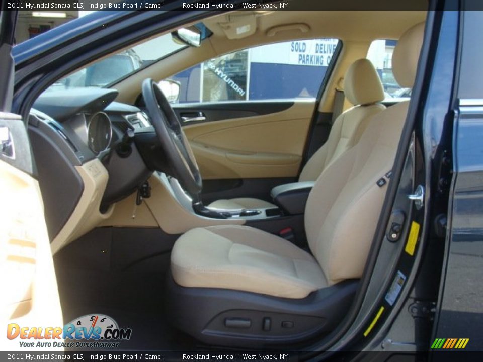 2011 Hyundai Sonata GLS Indigo Blue Pearl / Camel Photo #10