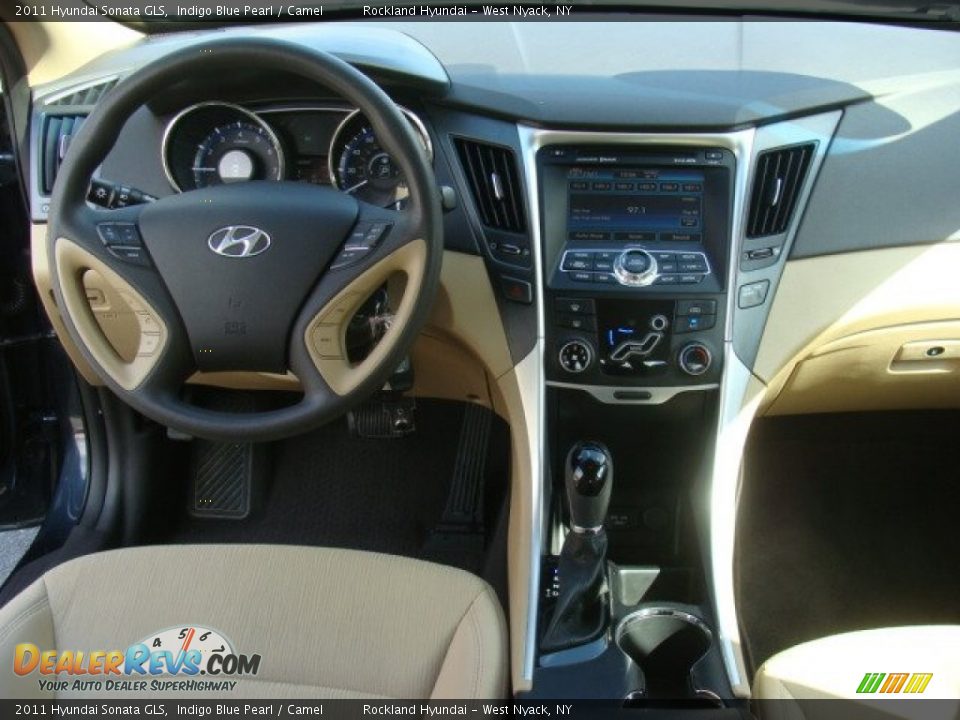 2011 Hyundai Sonata GLS Indigo Blue Pearl / Camel Photo #11