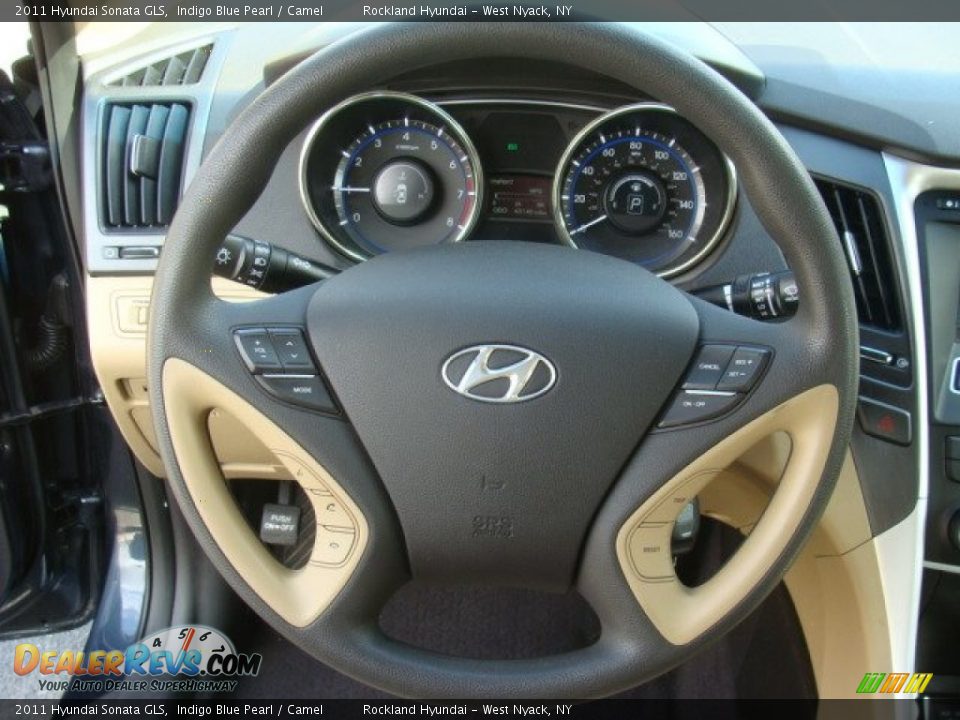 2011 Hyundai Sonata GLS Indigo Blue Pearl / Camel Photo #13