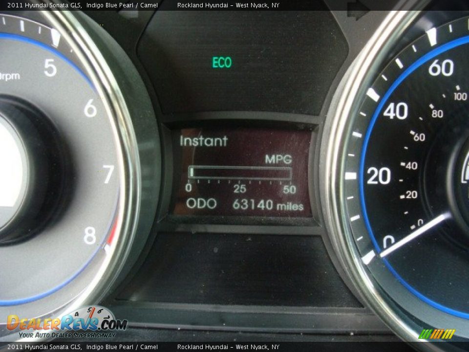 2011 Hyundai Sonata GLS Indigo Blue Pearl / Camel Photo #16