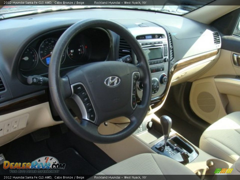 2012 Hyundai Santa Fe GLS AWD Cabo Bronze / Beige Photo #9