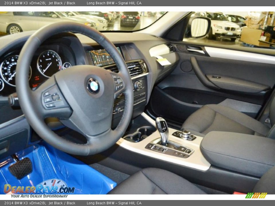 Black Interior - 2014 BMW X3 xDrive28i Photo #6