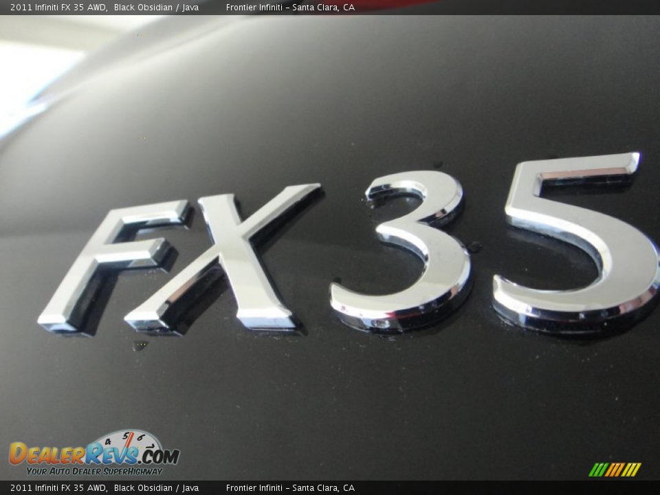 2011 Infiniti FX 35 AWD Black Obsidian / Java Photo #20