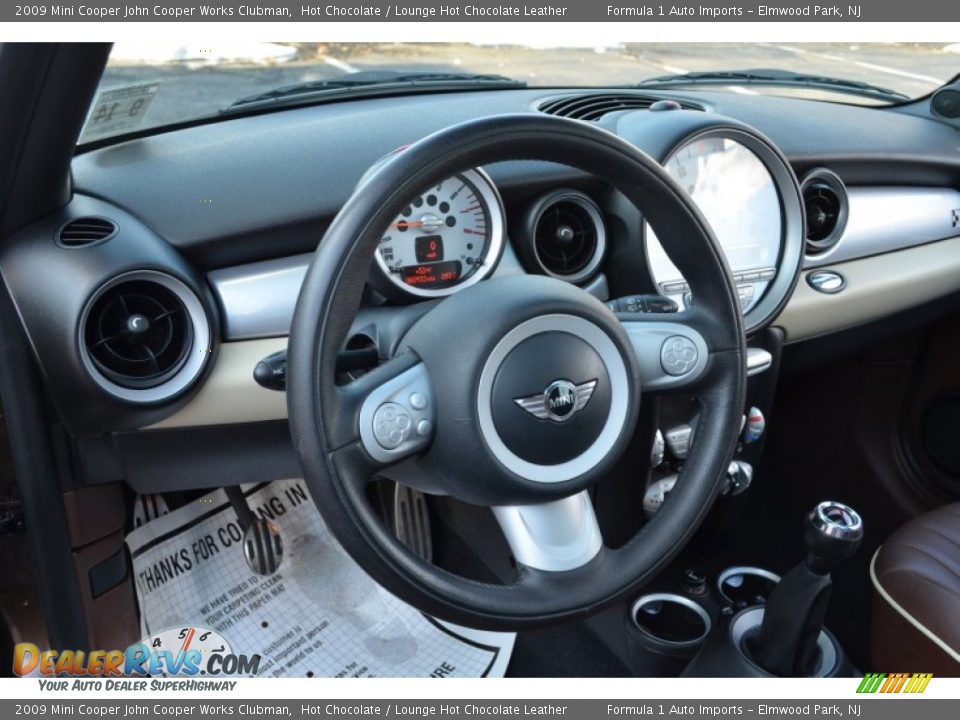 2009 Mini Cooper John Cooper Works Clubman Hot Chocolate / Lounge Hot Chocolate Leather Photo #16