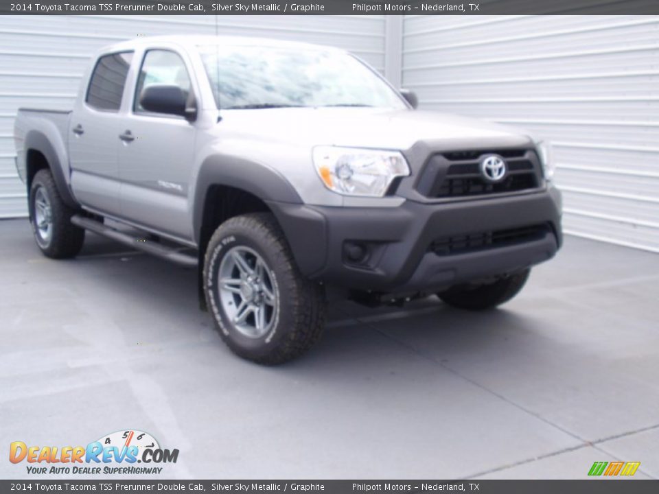 2014 Toyota Tacoma TSS Prerunner Double Cab Silver Sky Metallic / Graphite Photo #1